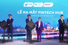 Cérémonie de lancement du Fintech Hub, l’un des quatre piliers stratégiques du Centre financier international du Vietnam à Hô Chi Minh-Ville (VIFC–HCMC). Photo: VNA