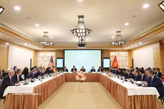 Le secrétaire général du Parti communiste du Vietnam (PCV) et président vietnamien Tô Lâm a participé, le 23 septembre à New York, à une table ronde avec des représentants de grandes entreprises américaines. Photo: VNA