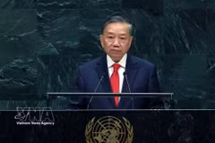 Le secrétaire général du Parti communiste du Vietnam (PCV) et président vietnamien To Lam a prononcé le 22 septembre un discours devant l’Assemblée générale de l’ONU. Photo: VNA