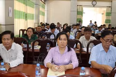 Les délégués au deuxième conférence de concertation pour les élections. Photo: VNA