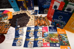 Des produits de café du Vietnam présentés au Kaffee Campus 2026 à Berlin. Photo: VNA