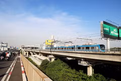 Ligne de metro n°1 Bên Thành-Suôi Tiên. Photo: VNA