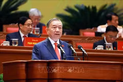 To Lam, secrétaire général du Parti et chef de la sous-commission chargée des documents. Photo: VNA