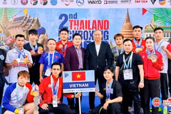 Le Vietnam a marqué une forte empreinte à la Coupe du monde de kickboxing 2026 (2nd Thailand Kickboxing World Cup) en se classant troisième au classement général. Photo: Fédération de kickboxing du Vietnam