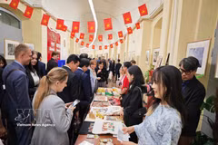 Séminaire "Journée économique du Vietnam" le 18 mai à l'Université d'État d'économie de Saint-Pétersbourg, dans le cadre de la Semaine du Vietnam à Saint-Pétersbourg. Photo: VNA