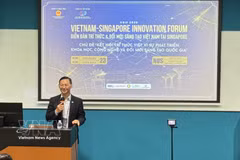 L’ambassadeur du Vietnam à Singapour, Tran Phuoc Anh, au « Forum des intellectuels et de l’innovation vietnamienne à Singapour ». Photo: VNA