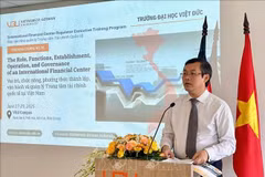 Le vice-ministre de l’Éducation et de la Formation, Nguyen Van Phuc à la cérémonie de lancement du cour de formation. Photo: VNA