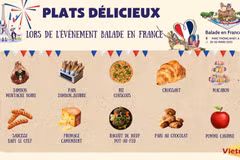 Plats délicieux lors de l'événement "Balade en France"