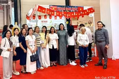 Des entreprises vietnamiennes présentent leurs produits au salon Foodist Istanbul 2026. Photo : Agence vietnamienne de promotion du commerce