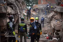Le séisme qui a frappé la Colombie le 10 août 2026 a causé des lourdes pertes humaines et matérielles. Photo: VNA