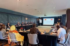 Vue générale du séminaire de promotion commerciale Vietnam-Maroc. Photo : VNA