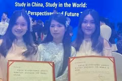 Étudiants vietnamiens en Chine. Photo : nhandan.vn
