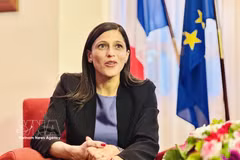 La ministre déléguée auprès du ministre de l’Europe et des Affaires étrangères, chargée de la Francophonie, des Partenariats internationaux et des Français de l’étranger, Éléonore Caroit. Photo: VNA
