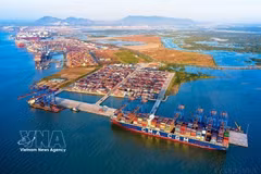 Le port international Gemalink de Ba Ria Vung Tau est un port maritime stratégique pour l'industrie, le commerce et l'intégration mondiale. Photo : VNA