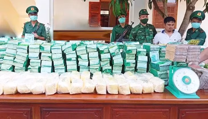 La drogue saisie par les autorités. Photo: Gardes-frontières