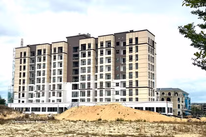 Bâtiment T1 du projet de logement social Bao Ninh 2. Photo: VNA