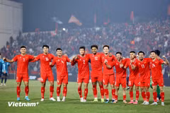 L’équipe nationale masculine de football du Vietnam. Photo: VietnamPlus