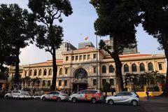 La Poste centrale de la ville, l'une des destinations les plus prisées par les touristes internationaux à Hô Chi Minh-Ville. Photo: VNA