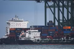 Le port de Pasir Panjang à Singapour. Photo: Xinhua/VNA