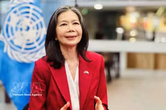 Pauline Tamesis, coordonnatrice résidente de l’ONU au Vietnam. Photo: VNA
