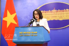 La porte-parole du ministère vietnamien des Affaires étrangères, Pham Thu Hang. Photo: VNA