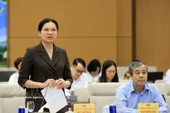 La vice-présidente et secrétaire générale du Comité central du Front de la Patrie du Vietnam, Ha Thi Nga. Photo: VNA