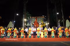 Cérémonie d'ouverture de la 46e édition du Festival floral du Printemps à Hô Chi Minh-Ville. Photo: VNA
