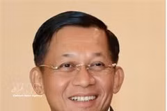 Le président du Myanmar, Min Aung Hlaing. Photo: VNA