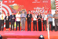 Cérémonie d'ouverture de la Semaine des fruits du Vietnam 2026. Photo: VNA