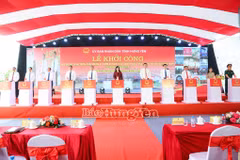 Cérémonie de mise en chantier de la Polyclinique d’une capacité de 1.200 lits à Hung Yên. Photo: baohungyen