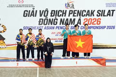 Le Vietnam s’impose au Championnat de Pencak Silat d’Asie du Sud-Est 2026. Photo: VNA