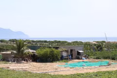 La zone centrale du chantier de la centrale nucléaire de Ninh Thuan 2, située dans le hameau de Thai An, commune de Vinh Hai. (Photo : Cong Thu/VNA)