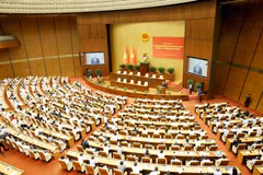 La conférence nationale visant à concrétiser la ligne extérieure du 14e Congrès national du Parti s'est tenue le 11 juin 2026 à Hanoï. Photo: VNA