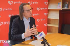 Benjamin Pestieau, secrétaire général adjoint du Parti du Travail de Belgique (PTB). Photo: VNA
