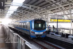 La ligne Bên Thanh - Suôi Tiên. Photo: VNA