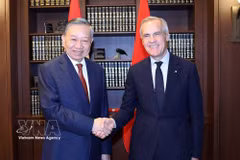 Le secrétaire général du Parti et président de la République, Tô Lâm (gauche) et le Premier ministre canadien Mark Carney, en septembre 2026 à Ottawa. Photo: VNA