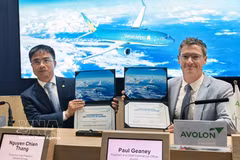 Vietnam Airlines a conclu, les 20 et 21 juillet, des accords avec trois des plus importantes sociétés mondiales de location d'avions afin d'intégrer 19 Boeing 737 MAX 8 supplémentaires à sa flotte. Photo: VNA