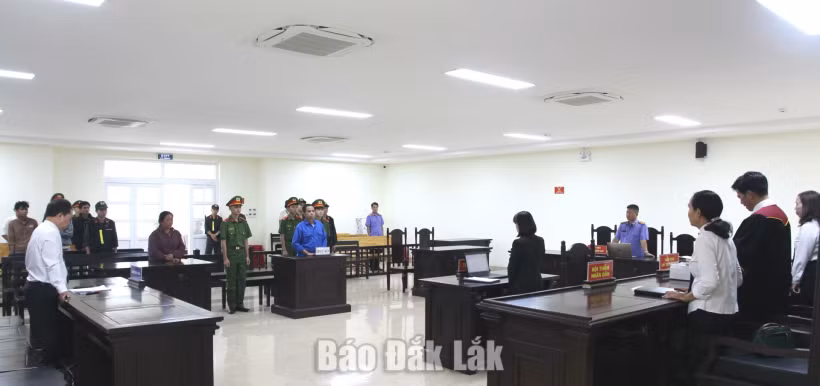 Le procès en première instance. Photo : baodaklak.vn