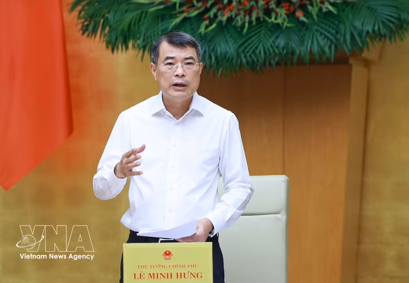 Le Premier ministre Lê Minh Hung lors de la session thématique de septembre 2026. Photo : VNA