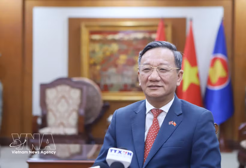 L’ambassadeur du Vietnam au Laos, Nguyen Minh Tâm. Photo : VNA