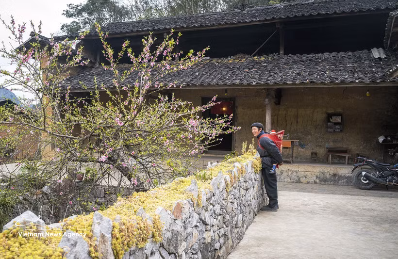 Des maisons traditionnelles en pisé des H'Mông dans le hameau de Lao Xa, commune de Sung La, district de Dông Van, province de Hà Giang. Photo : VNA