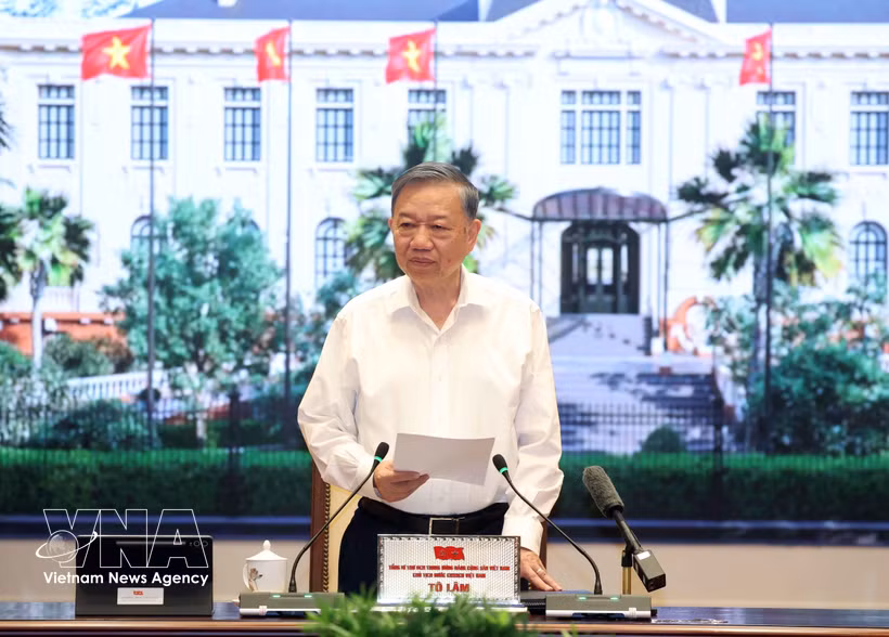 Le Secrétaire général du Parti et Président de la République, Tô Lâm. Photo : VNA