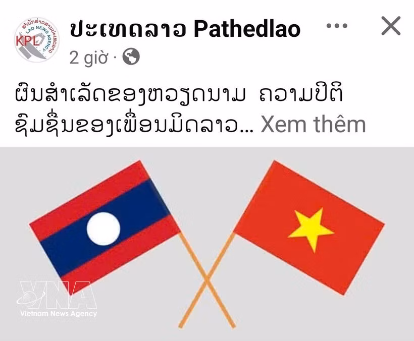 Un éditorial de l’Agence de presse nationale du Laos (KPL) saluent les réalisations du Vietnam en matière de développement. 