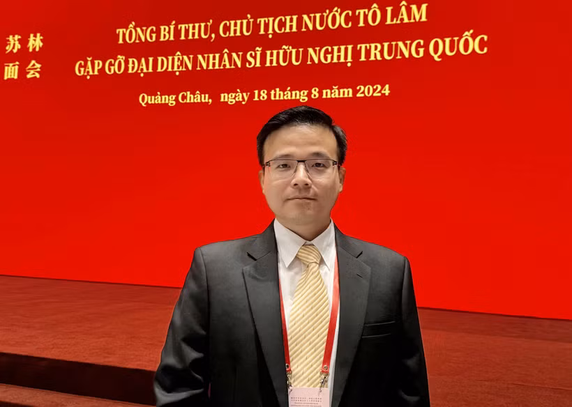 Duong Cam Vinh, docteur en génie mécanique de l’Université Tsinghua. Photo diffusée par la VNA