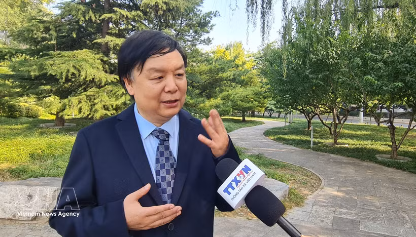Le professeur Mi Liang, directeur du Centre de recherche sur l'Asie du Sud-Est de l'Université des langues étrangères de Beijing. Photo: VNA