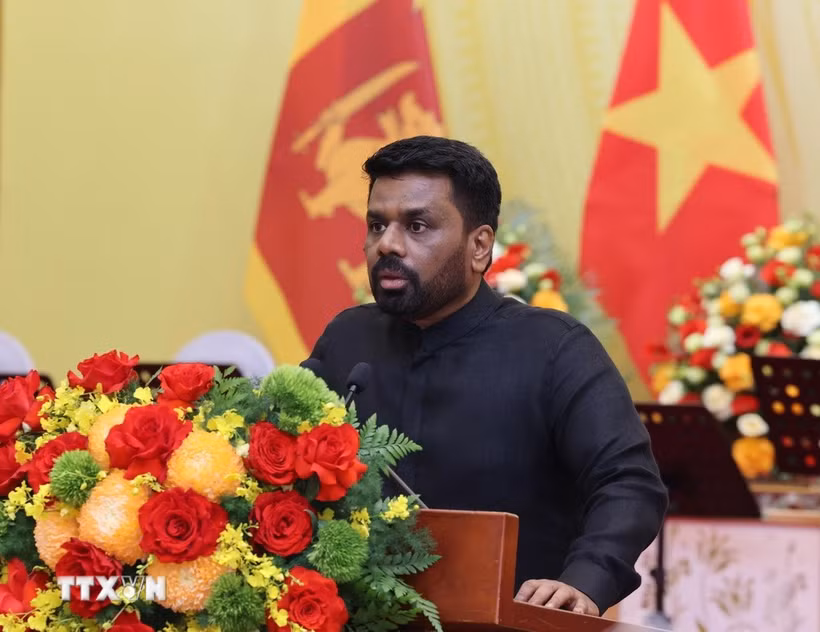 Le président du Sri Lanka, Anura Kumara Dissanayaka. Photo: VNA