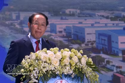 Le vice-Premier ministre Lê Tiên Châu s’exprime lors de la conférence de promotion des investissements de Tây Ninh, lle 28 août. Photo : VNA