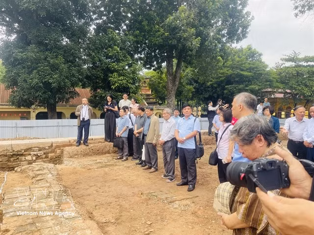 Les découvertes archéologiques apportent un éclairage nouveau sur le palais Kinh Thiên. Photo : VNA