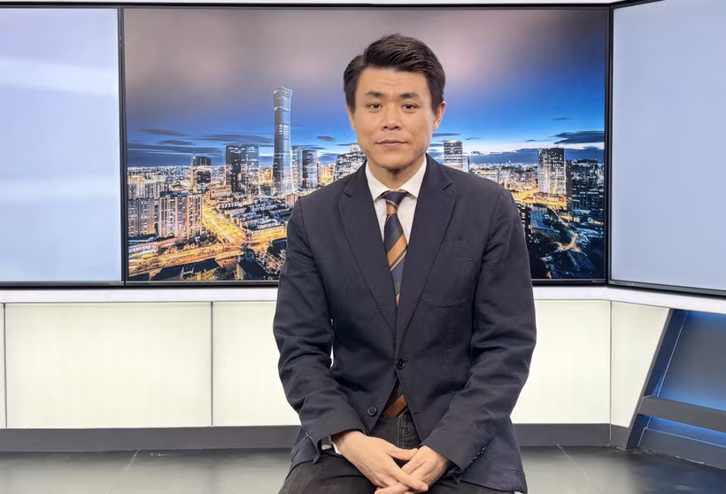 Le journaliste Wei Wei, chercheur chinois sur le Vietnam et chef du département de langue vietnamienne à la Radio et Télévision centrale de Chine. Photo diffusée par la VNA