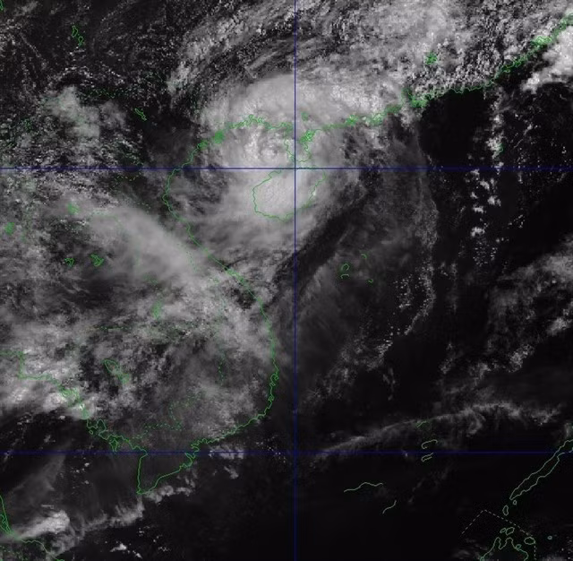 Image satellite de la tempête Wutip le 14 juin 2025. Photo : VNA